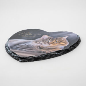 Gedenktegel hartje kat liggend