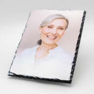 Gedenktegel 15x20 op natuursteen houder